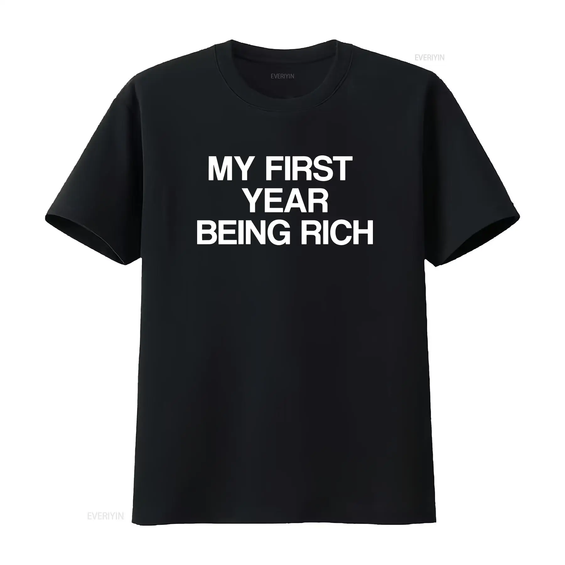 Luxury Lifestyle Rich - Футболка «Первый год богатства»: Винтажная одежда