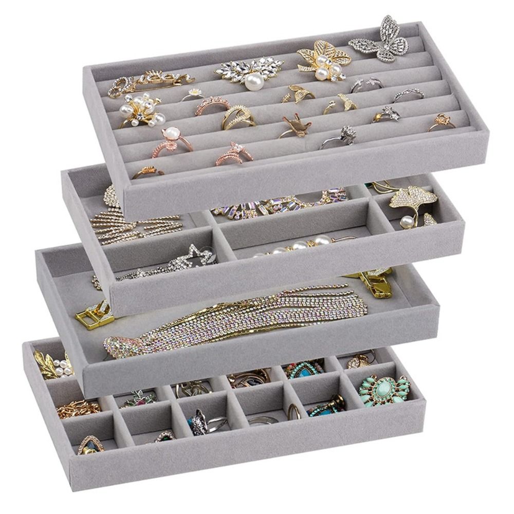 Velvet Jewelry Box - Ящик для хранения ювелирных изделий, штабелируемый
