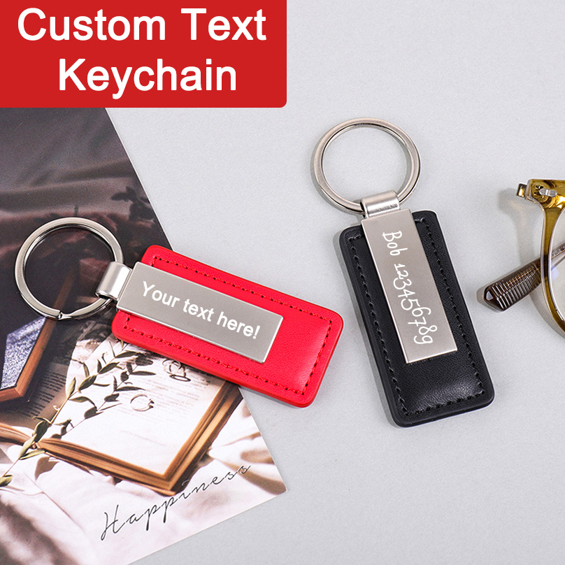 Брелок из искусственной кожи с – обзор и цена Personalized Engraved Gift