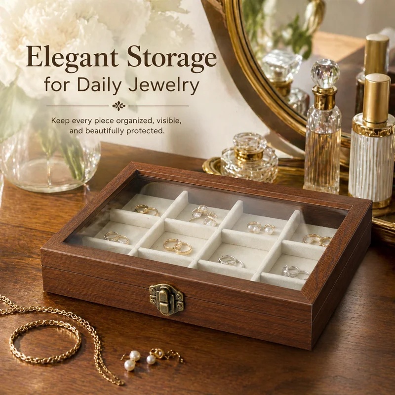 Настольный органайзер для укра – обзор и цена Velvet Jewelry Box