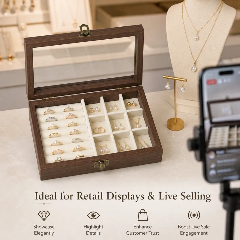 Настольный органайзер для укра – обзор и цена Velvet Jewelry Box