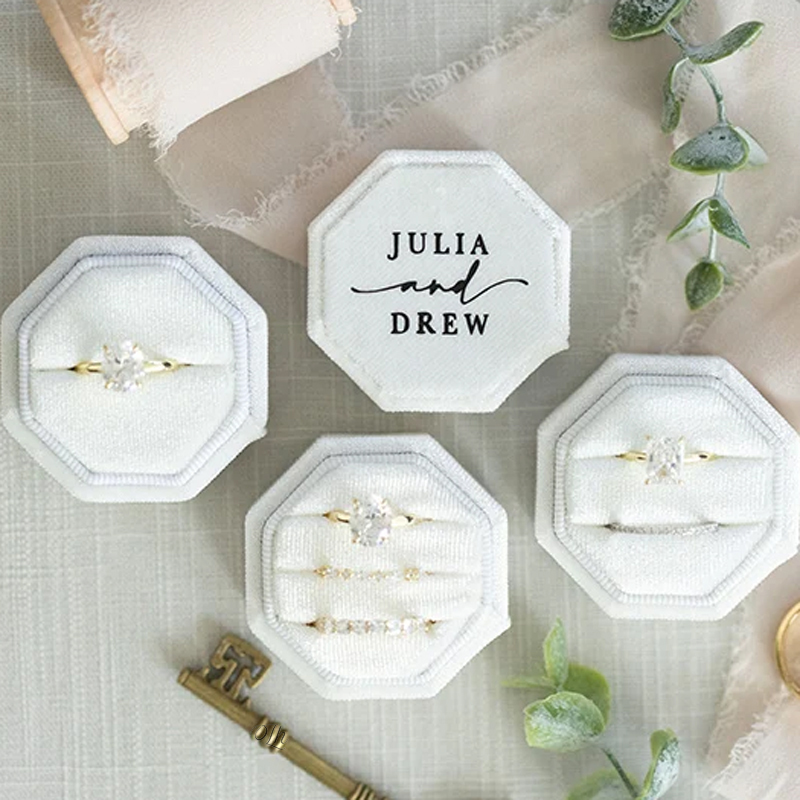 Коробка для обручальных колец  – обзор и цена Velvet Jewelry Box